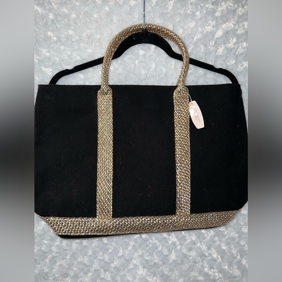 Victoria's Secret Handbags - Victoria’s Secret Black and Gold Tote Bag